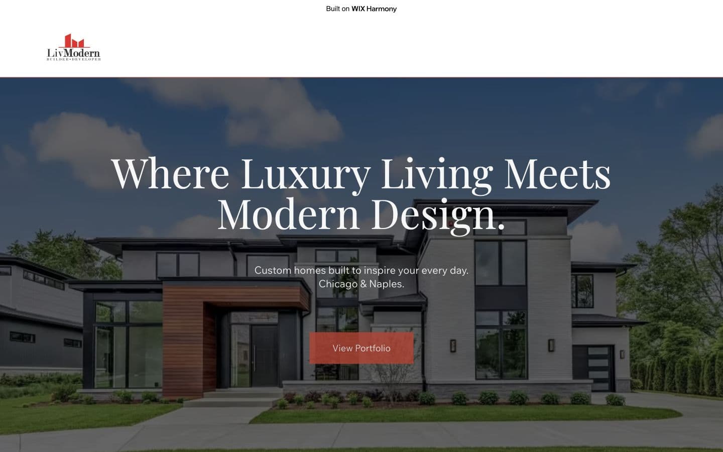 LivModern concept homepage